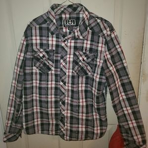 Rock Revival Men's Premium Flannel Shirt Large